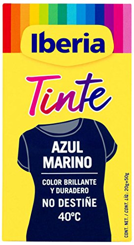 Iberia - Tinte Azul Marino para ropa, 40°C