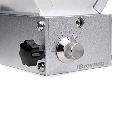 iBrewing - Molino de grano de malta de acero inoxidable de 2 rodillos