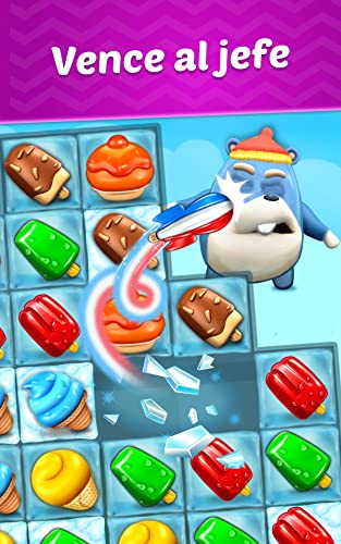 Ice Cream Paradise: Paraíso de helados - Nuevo y divertido juego de combinar 3