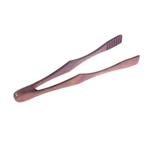 IETONE Pinzas de Madera de Cocina 10 pulgadas para Comida BBQ Herramienta Ensalada Bacon Filete Pan Pastel Clip Pinzas Utensilios para Cocinar y Sostener