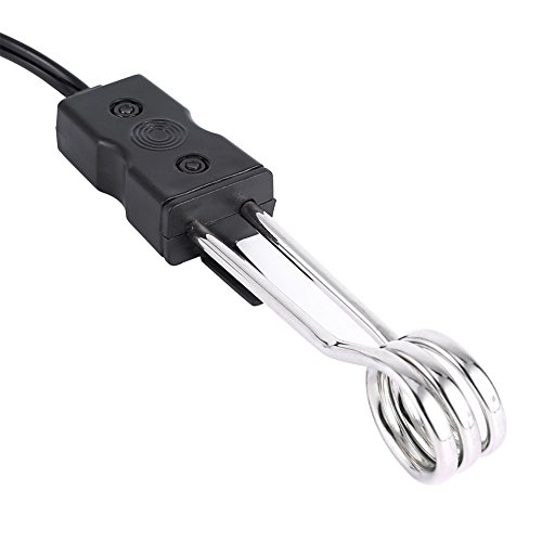 iFCOW Calentador de agua de inmersión, mini calentador de agua hervida portátil eléctrico para coche, viaje, camping, picnic (12 V)