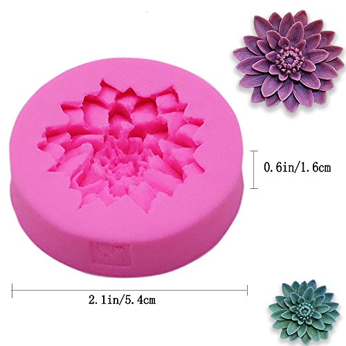 IHUIXINHE Baking torta del silicón 3D molde para pastel de pasta de azúcar que adorna (flor)