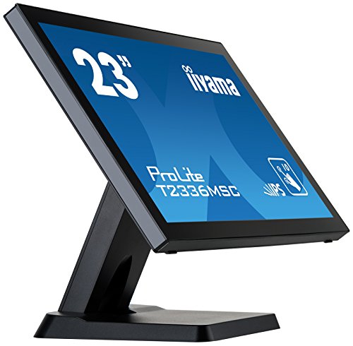 iiyama T2336MSC-B2 Monitor Táctil IPS LED 58,4 cm (23") Full-HD Multitáctil Capacitivo de 10 puntos (VGA, DVI, HDMI, USB3.0) Negro Mate