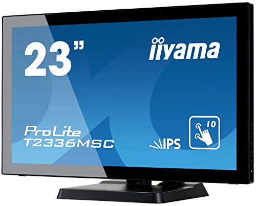 iiyama T2336MSC-B2 Monitor Táctil IPS LED 58,4 cm (23") Full-HD Multitáctil Capacitivo de 10 puntos (VGA, DVI, HDMI, USB3.0) Negro Mate