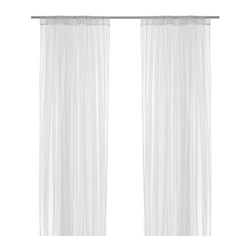 IKEA LILL - Sheer curtains, 1 pair, white - 280x300 cm