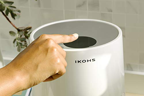 IKOHS IKOFRY Healthy Touch -Freidora sin Aceite, de Aire sin Aceite, Capacidad 1,5 l, 900W, Cesta Antiadherente, selector de Temperatura 80-200°, Apagado automático, Libre de BPA, Programable, Blanco