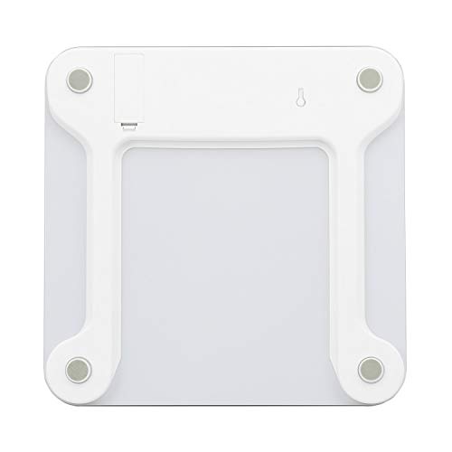 IKOHS PRO WELLNESS - Báscula de Baño, Pantalla LCD, 180 kg, Peso Corporal, Memoriza hasta 10 Usuarios, Medición de Alta Precisión, Cristal Templado, 4 sensores de medición Advanced DUAL BIA (Blanco)