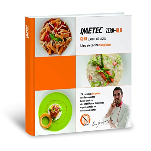 Imetec 7636 Zero Glu Cukò - Robot que cocina sin gluten, incluye libro de 130 recetas de productos sin gluten en castellano, 570 W, color blanco