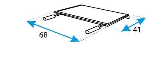 Imex El Zorro 71618   - Plancha para barbacoa, hierro, Gris, 68 x 41 cm