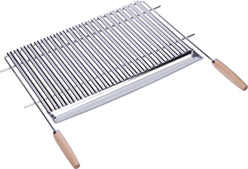 IMEX EL ZORRO 71653 - Parrilla para Barbacoa, INOX, 80 x 44 cm