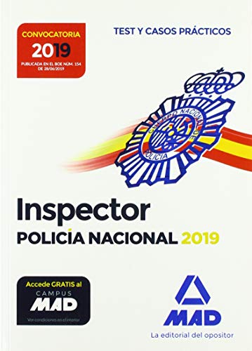 Inspector de Policía Nacional. Test y casos prácticos