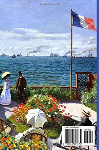 InspirationzStore Notebooks: Claude Monet art Flower Garden at Sainte-Adresse France Discreet Internet Password Book Organizer A5 Notebook Logbook, website login details keeper Online Accounts manager