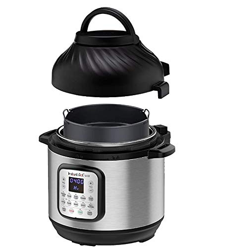 Instant Pot Duo Crisp + Air Fryer 8L Multicooker 11-en-1 Olla a presión, salteados, filetes, Olla de cocción Lenta, Sousvides, calienta, Papas Fritas al Aire, asados, hornea, asa y deshidrata.