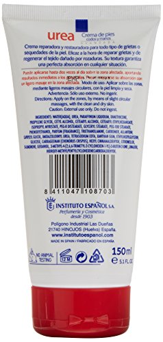 Instituto Español Crema Reparadora Piel Seca de Urea al 20% - Ultra Hidratación - 150 ML