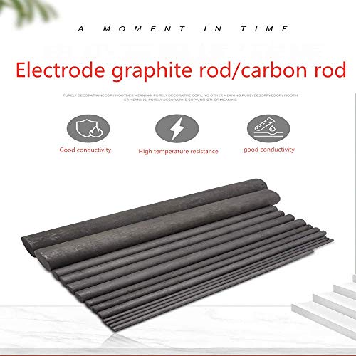 INSTO 5Pcs Negro de Carbono Barra de Grafito Electrodo de Cilindro Rods Barras de Herramientas Industria