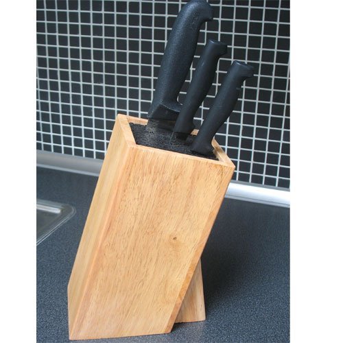 Inter Home - Bloque de madera para cuchillos (no incluye cuchillos)