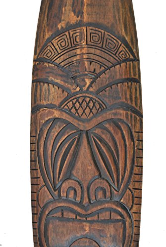 Interlifestyle Tiki Tabla de Surf 100cm Im Hawai Maui Style Tabla de Surf Letrero Isla de Pascua