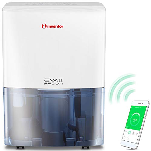 Inventor EVA II Pro Wifi 16 litros/día, Deshumidificador con Acceso Remoto, Secador de Ropa y Deshumidificación Inteligente para Máximo Ahorro de Energía - 2 Años de Garantía