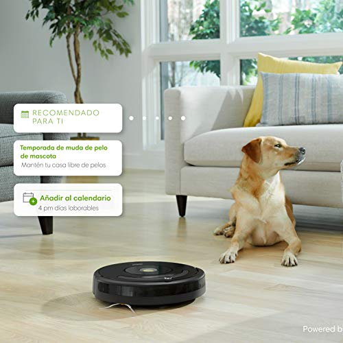 iRobot Roomba 671 Robot aspirador Wifi, Para alfombras y suelos duros, Tecnología Dirt Detect, Sistema de limpieza en 3 fases, Sugerencias personalizadas, Compatible con asistentes de voz, 58 dB