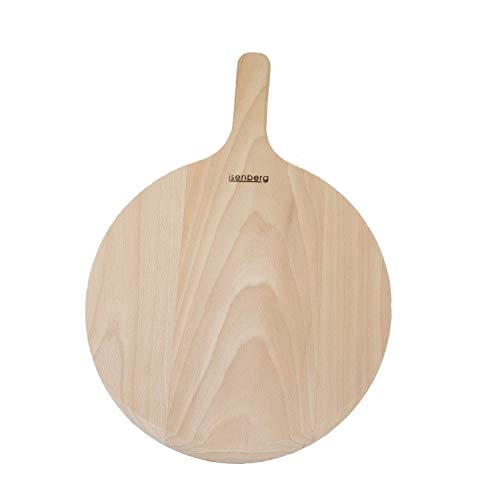 isenberg® - Profesional Tabla de Cortar para Pizza (Tablas de Pizza, con Borde de Ataque Oblicuo)