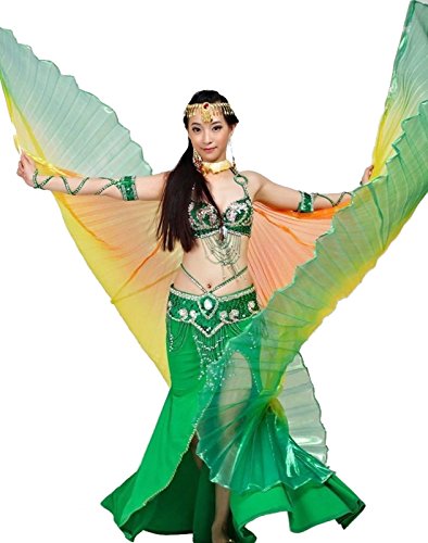 ISIS Wings alas velo Danza del Vientre Belly Dance Disfraz Samba Danza de carnaval, Bunt 7