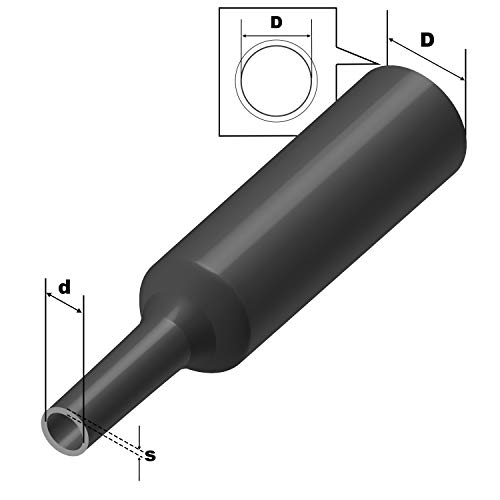 ISO-PROFI® Tubo Termoretráctil de rango 2:1 Selección de 10 diámetro y 6 longitudes transparent (aquí: Ø40mm - 2 metros)