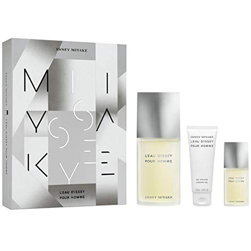 Issey Miyake L'Eau D'issey Pour Homme - Set con Agua de Tocador 125 + 15 ml y Gel de Ducha 75 ml