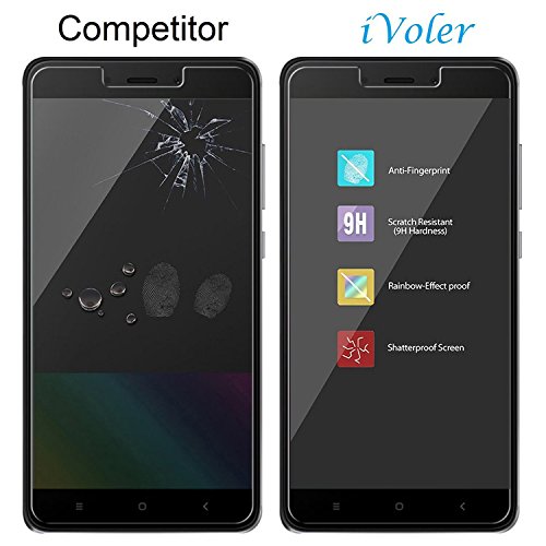 ivoler [3 Unidades] Protector de Pantalla para Xiaomi Redmi Note 4 / Xiaomi Redmi Note 4X, Cristal Vidrio Templado Premium