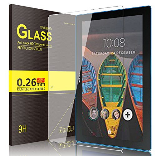 IVSO Lenovo Tab 10 Cristal Templado Protector, Premium Protector de Pantalla de Vidrio Templado para Lenovo TAB10 / Lenovo TB-X103F Tablet (Tempered-Glass - 1 Pack)