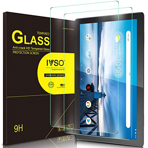 IVSO Protector de Pantalla para Lenovo Tab M10 TB-X605, Premium Cristal de Pantalla de Vidrio Templado para Lenovo Tab M10 HD(TB-X505L,TB-X505F)/ M10 (TB-X605L,TB-X605F) 10.1 Pulgadas, 2 Pack