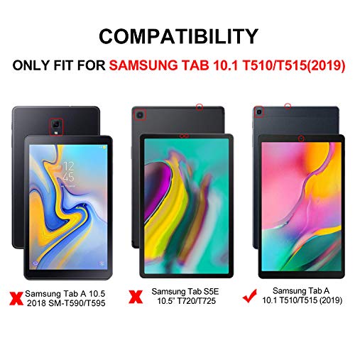 IVSO Templado Protector para Samsung Galaxy Tab A T510/T515 10.1 2019, Premium Cristal de Pantalla de Vidrio Templado para Samsung Galaxy Tab A 10.1 T510/T515 2019, 1 Pack