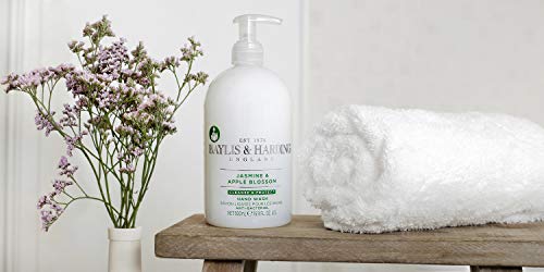 Jabón para manos Baylis & Harding, Antibacteriano, de Jazmín y Flor de Manzano, 500 ml, Paquete de 3