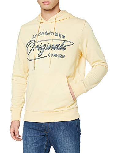 Jack & Jones Jorpex Sweat Hood Sudadera con Capucha, Flan, L para Hombre