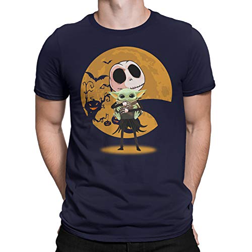 Jack Skeleton Hugging Baby YD Halloween Moon Vibe - Camiseta unisex