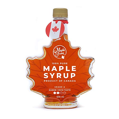 Jarabe de arce Grado A - AMBER - Rich taste - 500ml (661g) - Miel de arce - Sirope de Arce - Original maple syrup - Pancake syrup