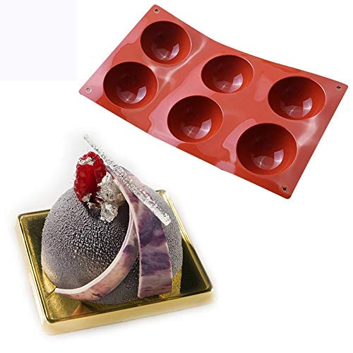 JasCherry Forma de Esfera Moldes de Silicone - Premium Antiadherente Moldes para Tartas, Repostería, Bizcocho, Gelatina, Jabón, Muffin, Pudín #7