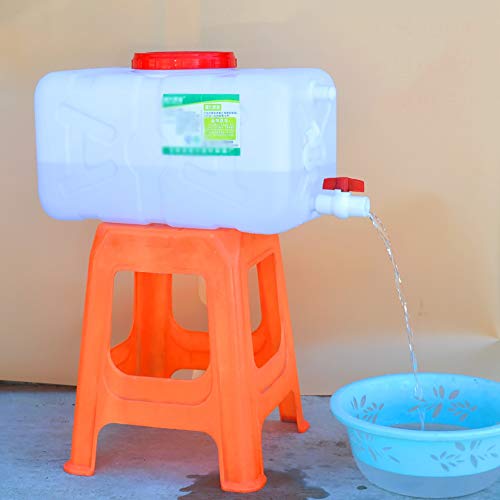 JB-Shuixiang 30L  Tanque De Agua Al Aire Libre, Contenedor De Almacenamiento De Agua Portátil para El Hogar con Tapa, Cubo Rectangular De Recolección De Agua De Lluvia para Acampar