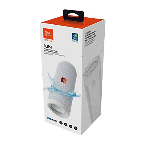 JBL Flip 4 - Altavoz inalámbrico portátil con Bluetooth, resistente al agua (IPX7), JBL Connect+, hasta 12 h de reproducción con sonido de alta fidelidad