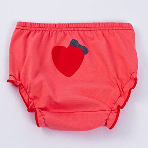 JEELINBORE Ropa Interior para Bebés Niña Braguitas Pantis Volantes Pantalones Bombachos, 3 Piezas | para 1-5 años (Estilo1 Mariposa(3PCS), 100)