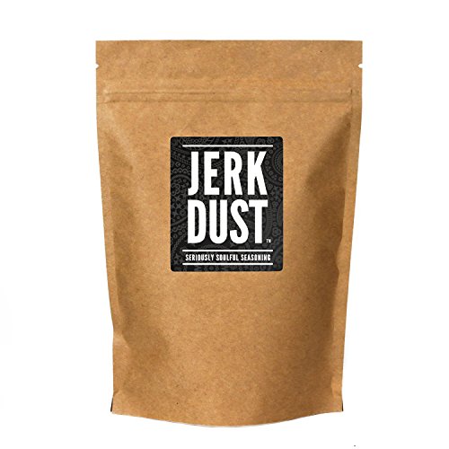 Jerk Dust – Mezcla de especias jamaicanas Jerk & Condimento para barbacoa - "Seriously Soulful Seasoning" – Bolsa grande (225g)