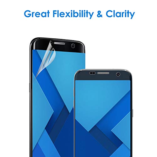 JETech Protector de Pantalla para Samsung Galaxy S7 Edge, Cubierta Completa, Transparentes, 2 Unidades