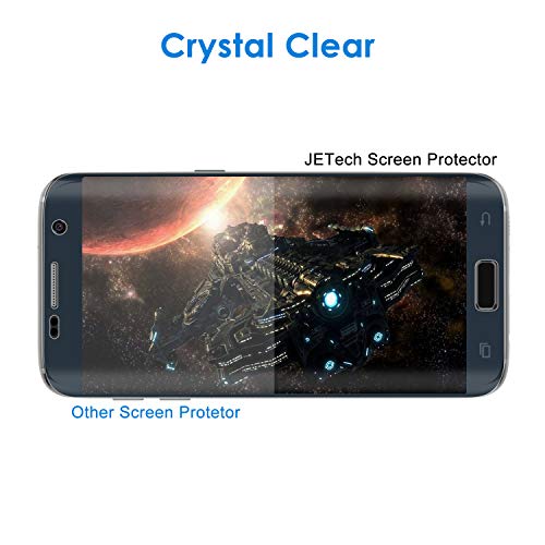 JETech Protector de Pantalla para Samsung Galaxy S7 Edge, Cubierta Completa, Transparentes, 2 Unidades