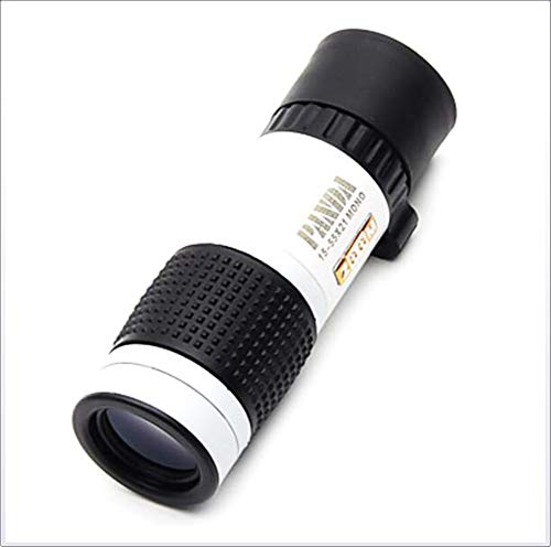 JJK 15 x 22 mm monocular de visión Nocturna de Alta definición BAK4 / Genérico/Estuche-83m 1000m de Aves de Caza de observación del Uso General de prismáticos del zumbido Normales luz Tenue Blanco