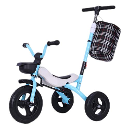 JJSFJH Correpasillos Triciclos Kids' Niños multifunción bicicletas for niños Naranja triciclo con ruedas de caucho, 2-6 Año rosa de la muchacha al aire libre Antiguo triciclo plegable rápida de almace