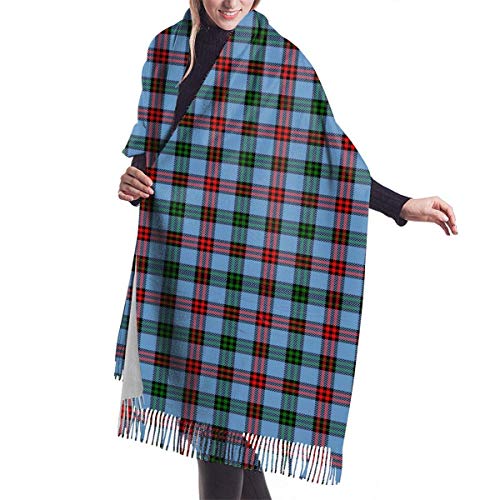 JJsister Bufandas de Mujer,Bufanda Chales para Mujer, Winter Warm Wrap Shawl Essex County Tartan Print Scarves Blanket Scarf For Women Men