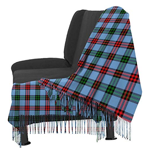 JJsister Bufandas de Mujer,Bufanda Chales para Mujer, Winter Warm Wrap Shawl Essex County Tartan Print Scarves Blanket Scarf For Women Men