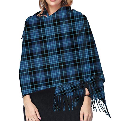 JJsister Bufandas de Mujer,Bufanda Chales para Mujer, Winter Warm Wrap Shawl Scottish Clergy Tartan Print Scarves Blanket Scarf For Women Men