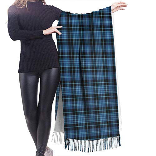 JJsister Bufandas de Mujer,Bufanda Chales para Mujer, Winter Warm Wrap Shawl Scottish Clergy Tartan Print Scarves Blanket Scarf For Women Men