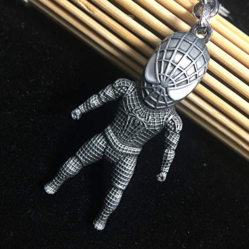 JLZK Avengers 4 Endgame superhéroe Llavero con Ironman Figura Thor Martillo Charm Llavero para Fans de Marvel (Spiderman and Red Mask)