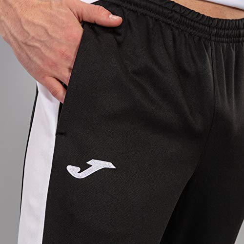 Joma Pantalon Championship IV Largo, Hombre, Negro (Black/White), M